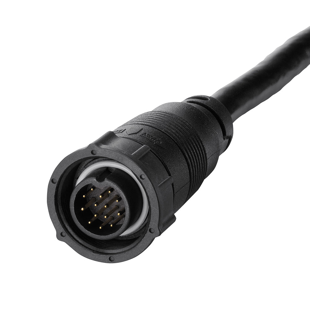 Humminbird XNT-14-HW-T Dual Spectrum CHIRP TM Transducer with Temperature for SOLIX fish finders, showing transducer and cable.