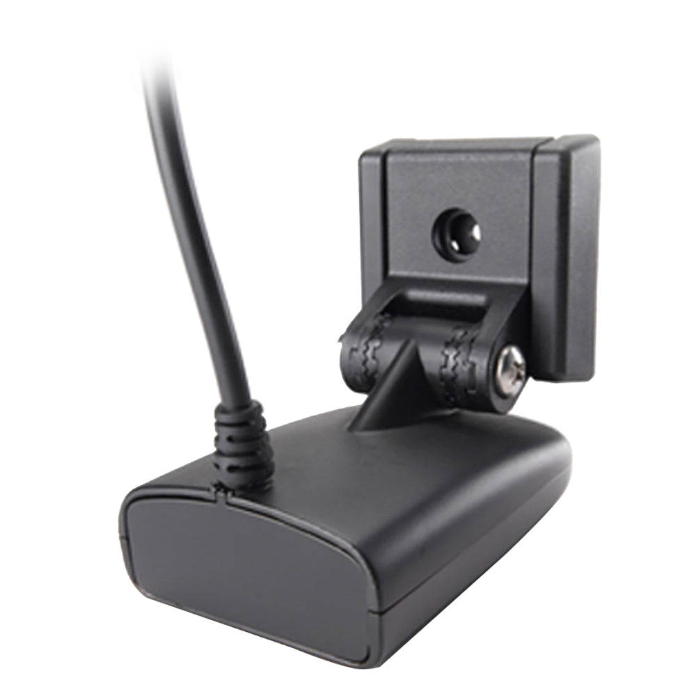 Humminbird XNT-9-SI-180-T TM transducer for fish finders, shown with mounting details and cable connection.