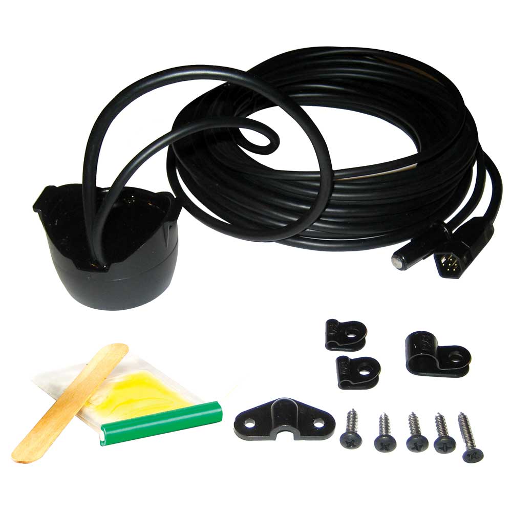 Humminbird XP-9-20-T in-hull puck transducer for boat sonar, showing the compact transducer with mounting hardware.