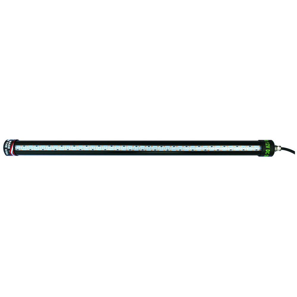 Hydro Glow HG500G 42W green underwater LED fishing light, 24-inch marine lighting for boats and underwater illumination.