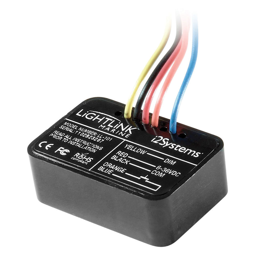 i2Systems LightLink Marine Dimming Module accessory for underwater lighting systems, compact and durable electronic component.