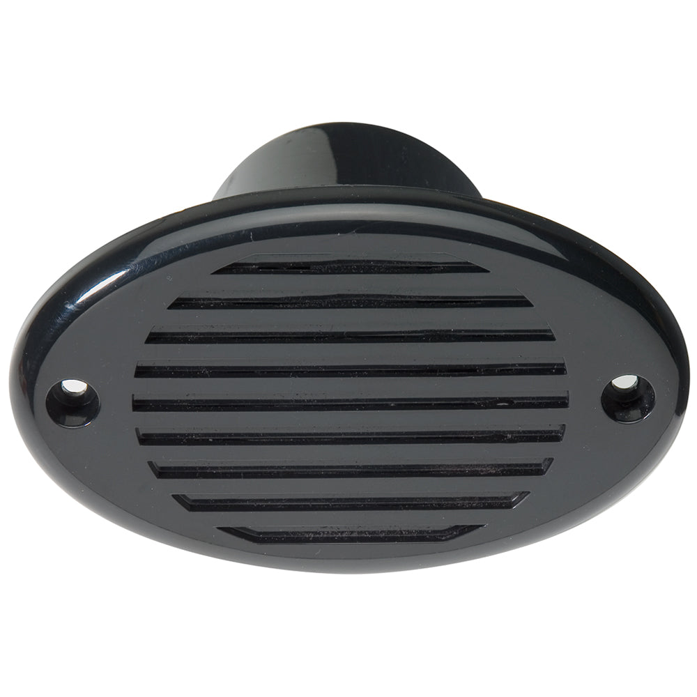 Black Innovative Lighting Marine Hidden Horn, compact and discreet marine horn for boats, designed for seamless installation.