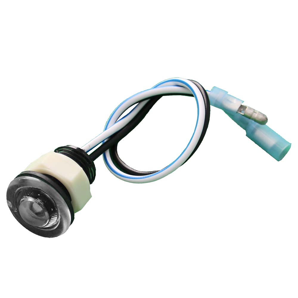 Innovative Lighting RGB domed bulkhead interior courtesy light with two wires and .156" bullet connectors, ideal for vehicle or marine use.