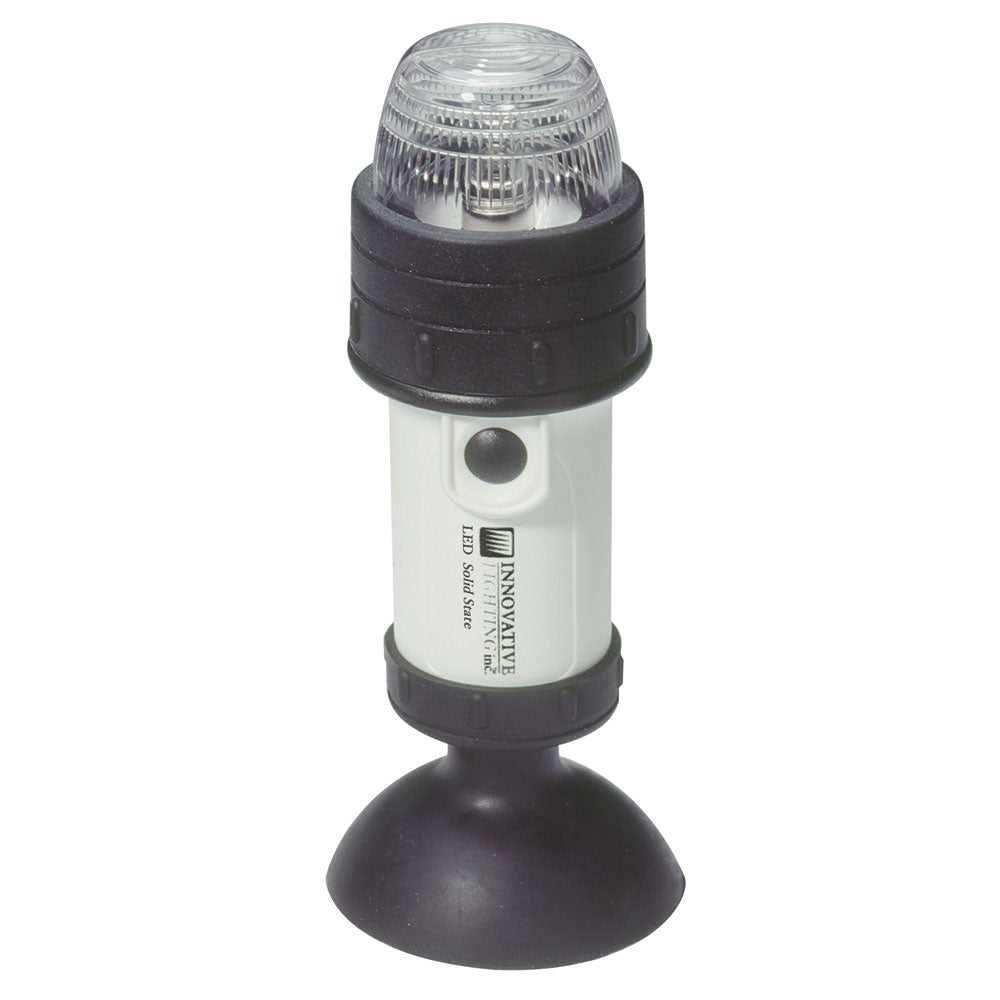 Innovative Lighting Portable LED Stern Light with suction cup for navigation, featuring bright LED illumination for boat safety.