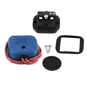 Jabsco pressure switch with 50 PSI setting, marine accessories component, showing electrical connections and pressure adjustment.