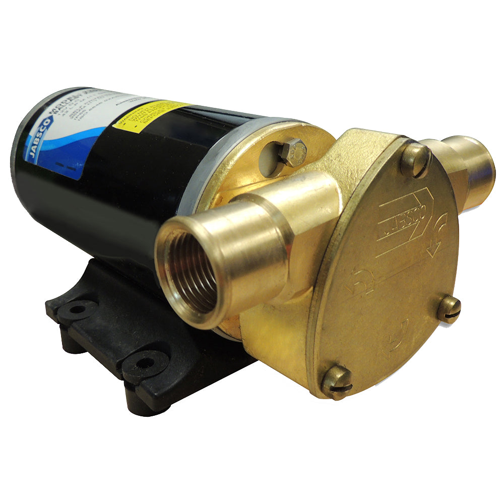 Jabsco Ballast King bronze DC pump with Deutsch connector, 15 GPM, no reversing switch, used for marine ballast systems.