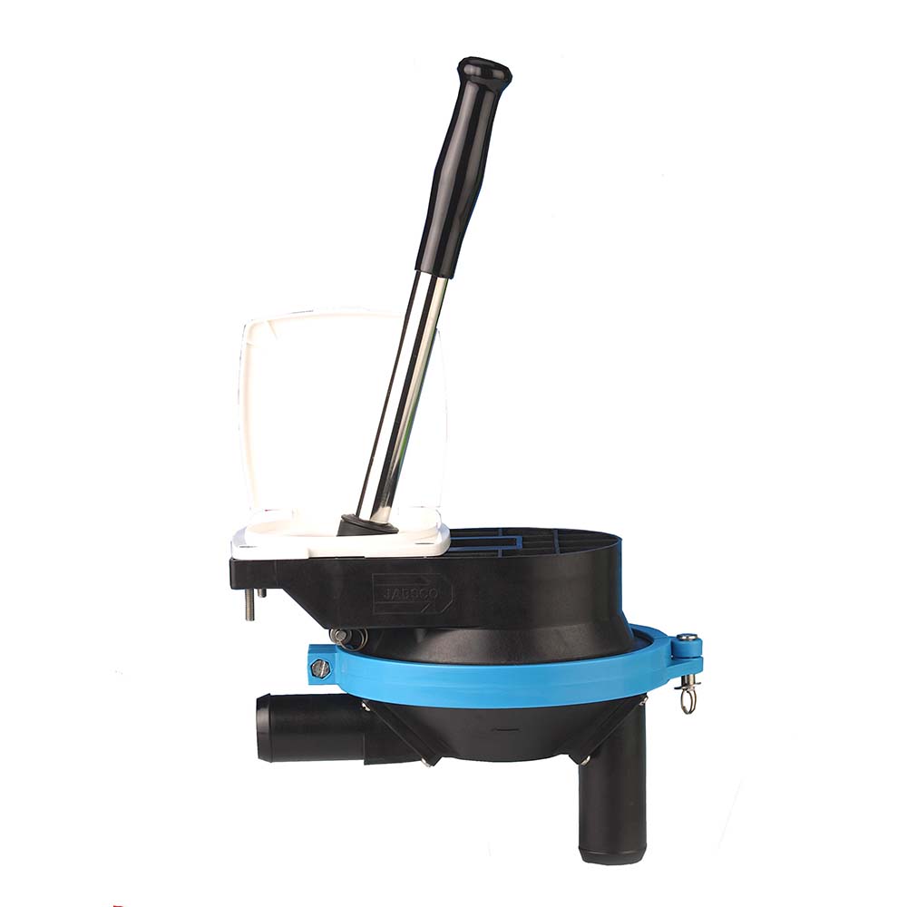 Jabsco Amazon Thrudeck manual bilge pump for boats, compact and durable bilge pump with handle for manual operation.