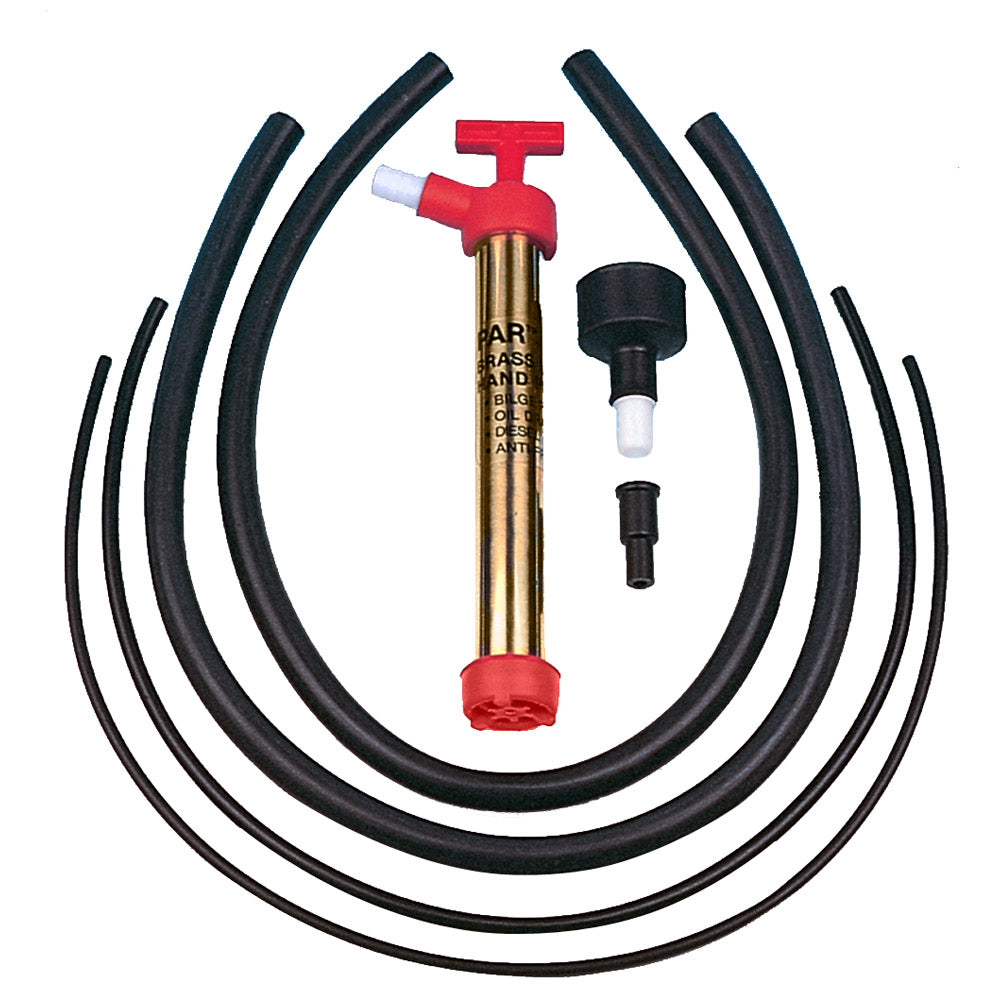 Jabsco Handy Boy Utility Pump bilge pump with compact design and sturdy handle for portable water removal.