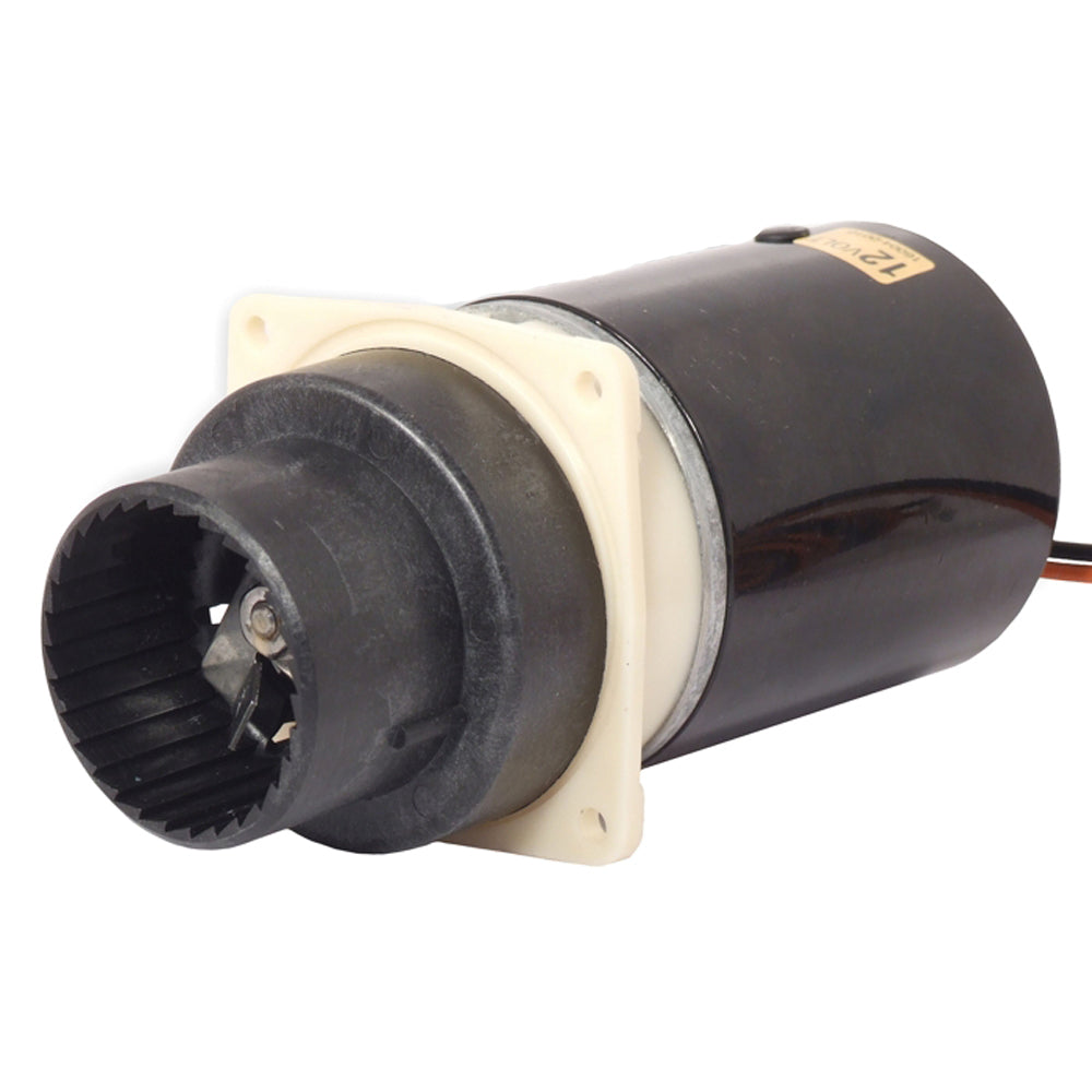 Jabsco 12V QF/DS Marine Waste Pump Assembly for sanitation systems, compact and durable for boat waste management.