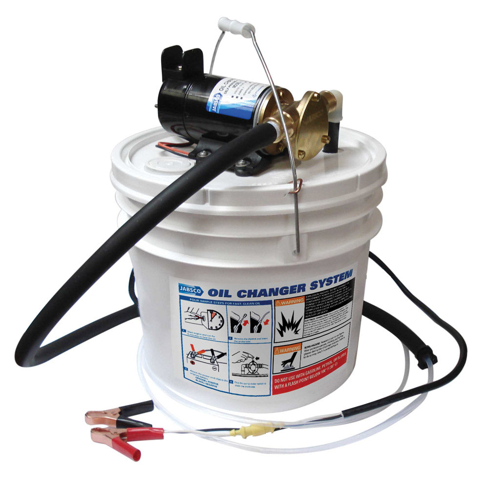 Jabsco Porta Quick Oil Changer transfer pump for easy vehicle oil changes, featuring durable construction and user-friendly design.