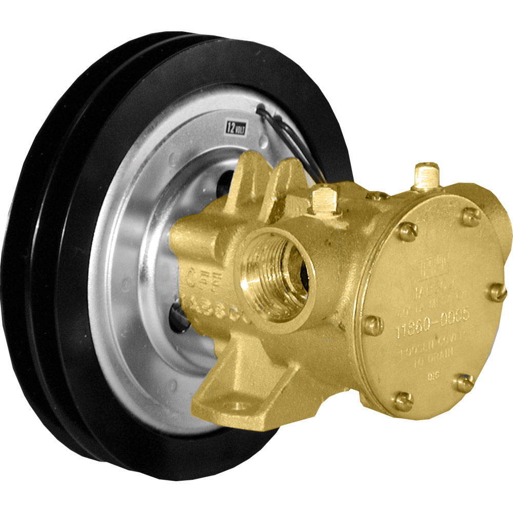 Jabsco 1-inch electro-magnetic clutch washdown pressure pump, 12V, for marine or industrial water applications