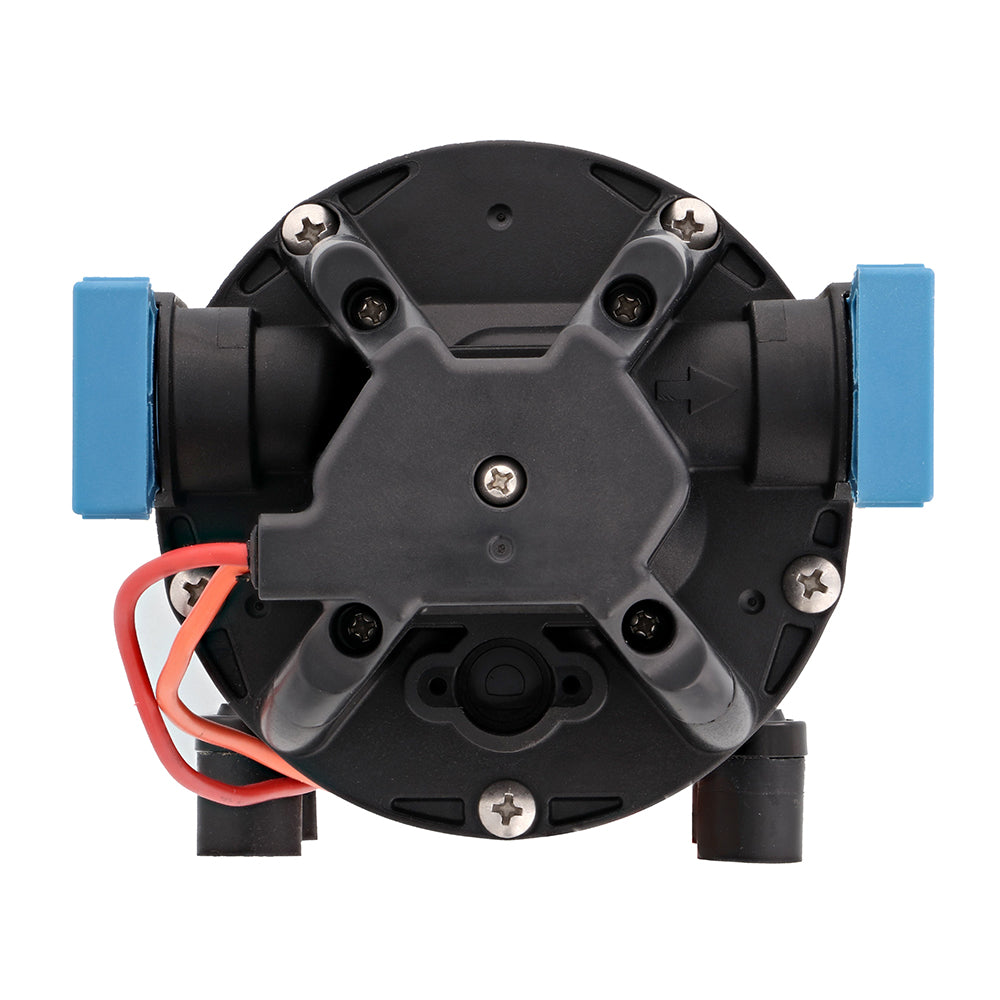Jabsco HotShot HD6 heavy-duty 12V washdown pump with 6 GPM flow and 70 PSI pressure for marine or industrial use.
