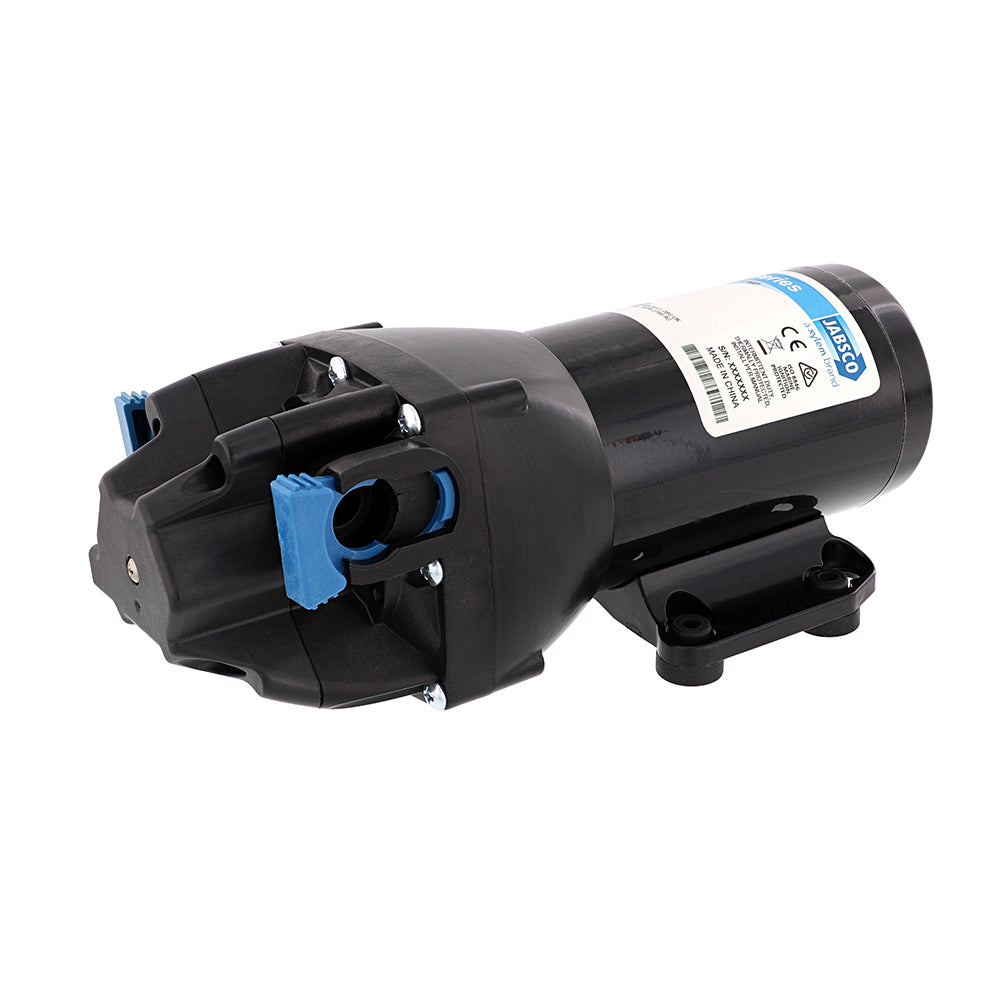 Jabsco Par-Max HD4 heavy-duty 12V water pressure pump for washdown, 4 GPM and 60 PSI, with durable design and control panel.
