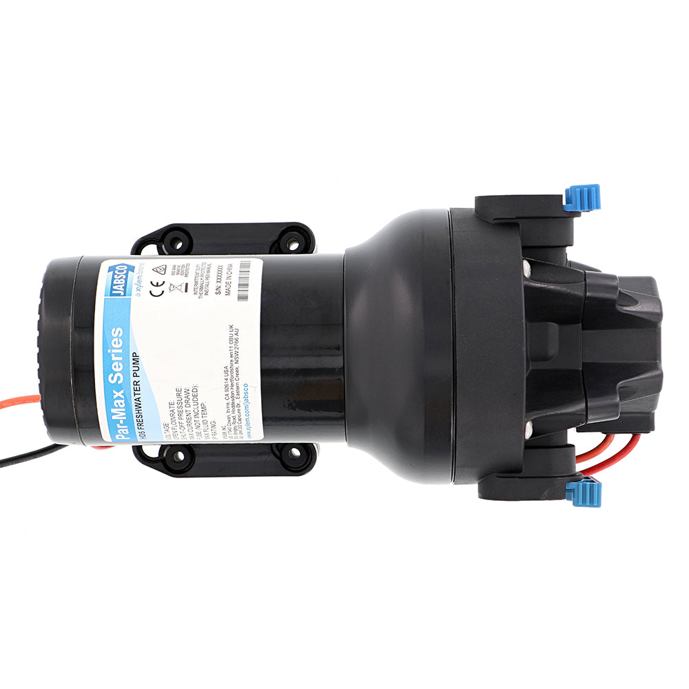 Jabsco Par-Max HD5 12V heavy-duty water pressure pump for washdown, 5 GPM flow, 40 PSI, industrial-grade pressure pump