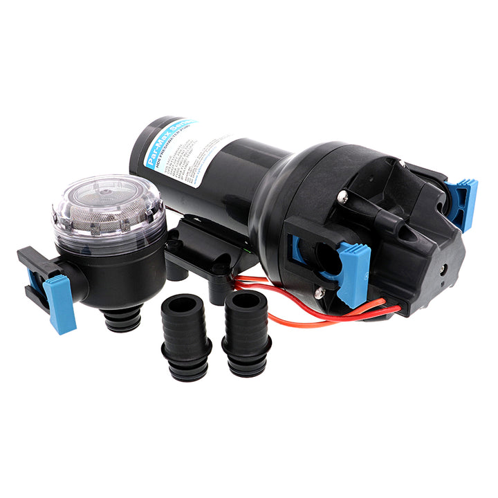 Jabsco Par-Max HD6 heavy duty 12V water pressure pump for washdown, 6 GPM flow, 40 PSI, durable marine pressure pump