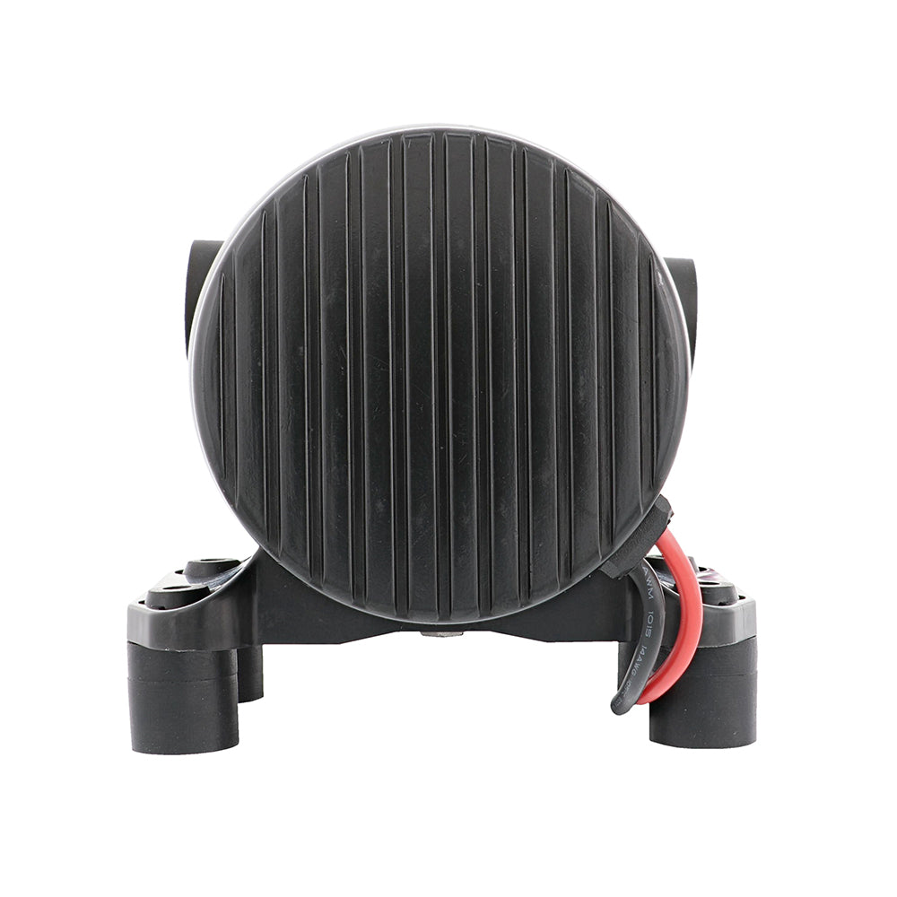 Jabsco Par-Max HD6 heavy-duty 24V water pressure pump for washdown, with 6 GPM flow and 60 PSI pressure, installed in a marine setting.