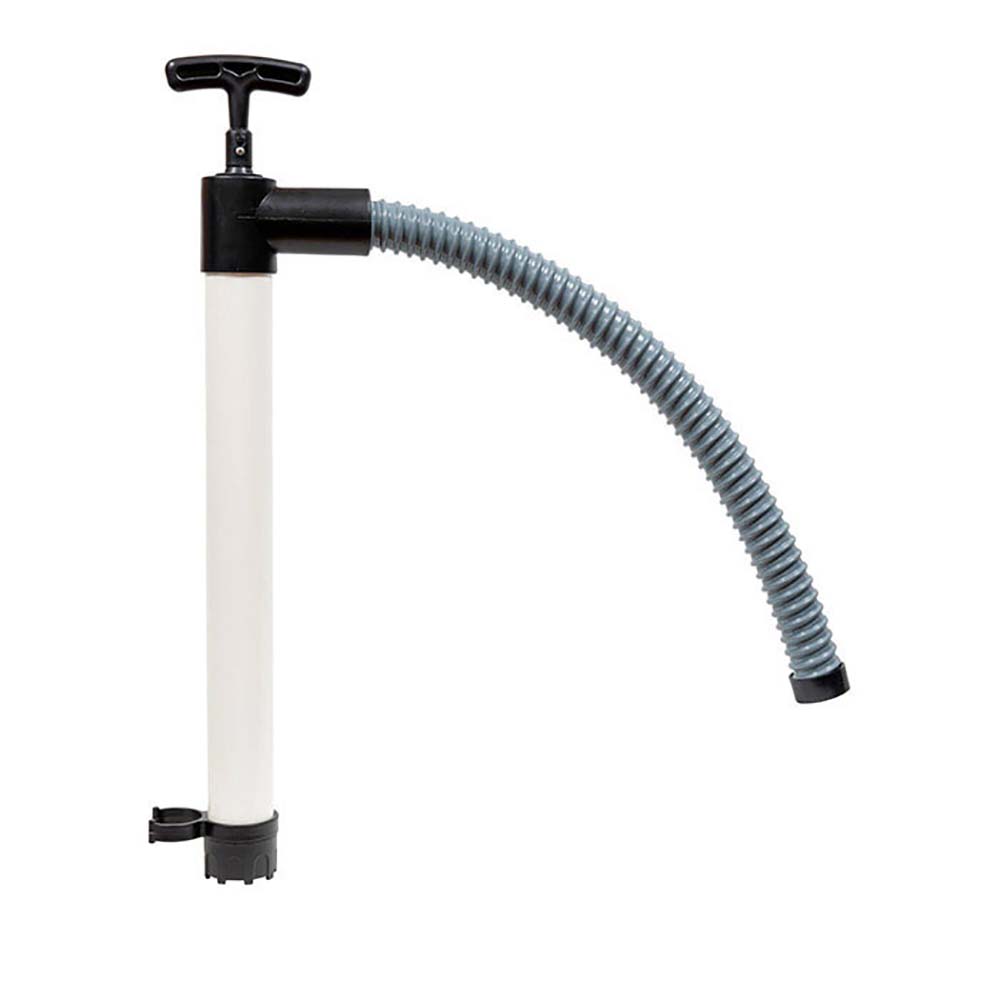 Johnson Pump 18-inch hand pump with hose, marine accessories for fluid transfer and pumping applications.