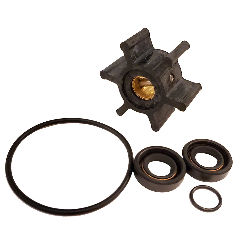 Johnson Pump Service Kit F4B-8-9 accessories, includes replacement parts and tools for pump maintenance and repair.