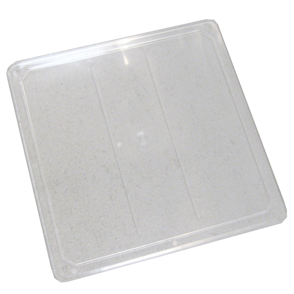 Johnson Pump marine sanitation shower sump cover, durable plastic part for boat sanitation systems, designed by Johnson Pump.