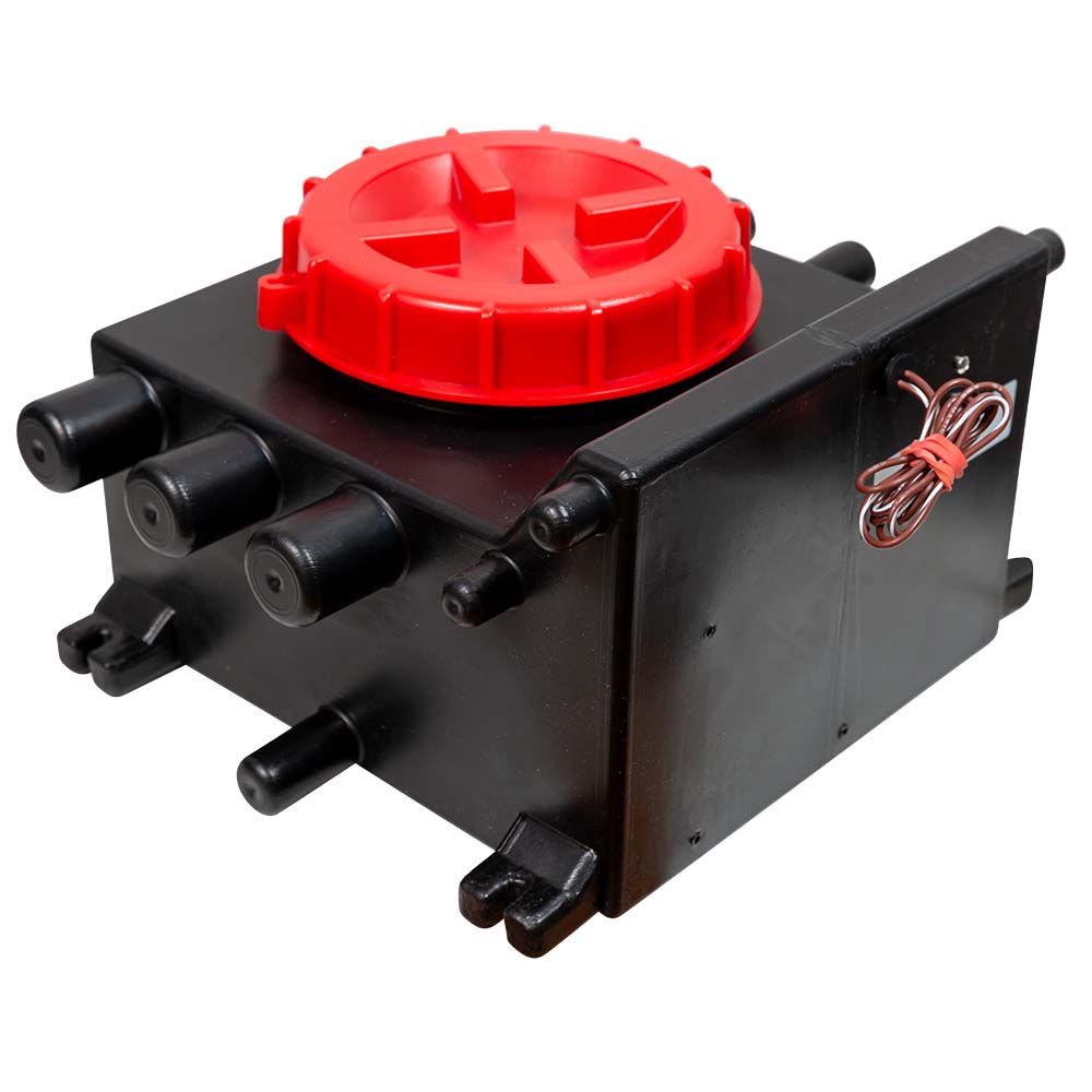 Johnson Pump grey water tank for Viking Power 16 marine sanitation system, waste water tank on boat.