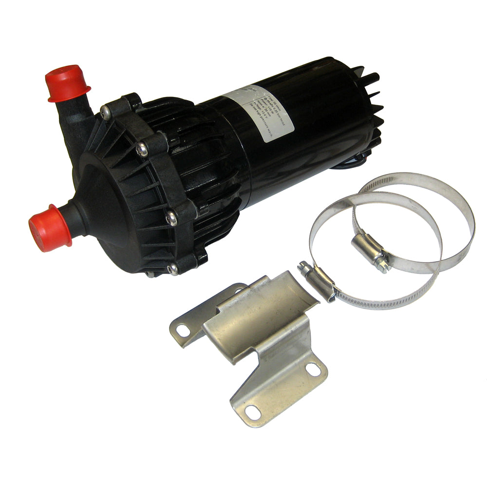 Johnson Pump CM90 washdown circulation pump, 17.2 GPM, 12V, 3/4-inch outlet for pressure and water circulation applications.
