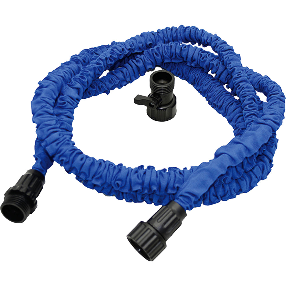Flexible washdown hose for pressure pumps by Johnson Pump, 25-foot length, durable and suitable for marine or industrial use.