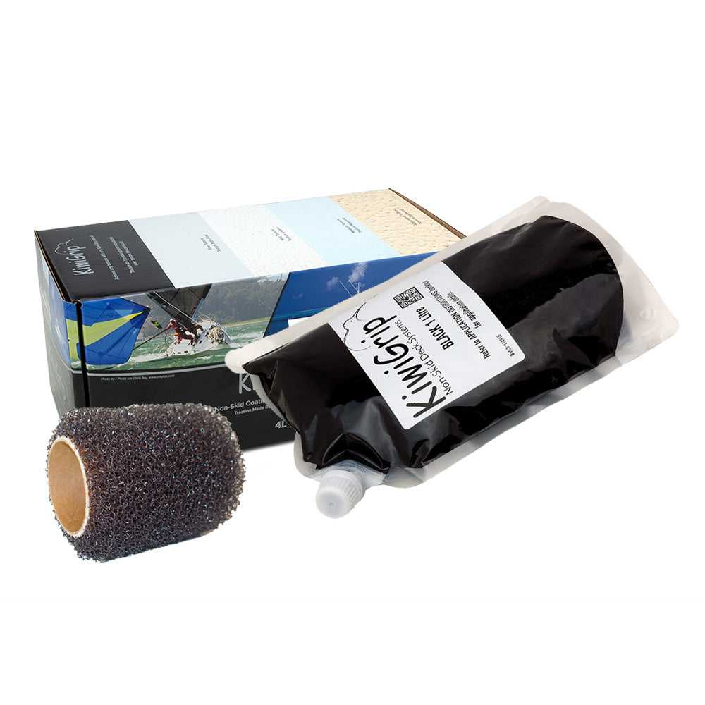 Pochette KiwiGrip 1 litre - Noir avec rouleau de 4 pouces