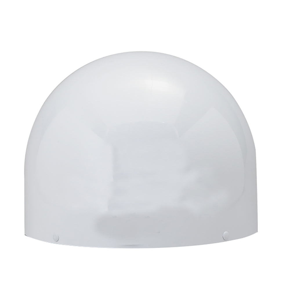 KVH Dome Top Satellite Receiver for TV3 with mounting hardware, compact outdoor satellite antenna for reliable TV signal reception
