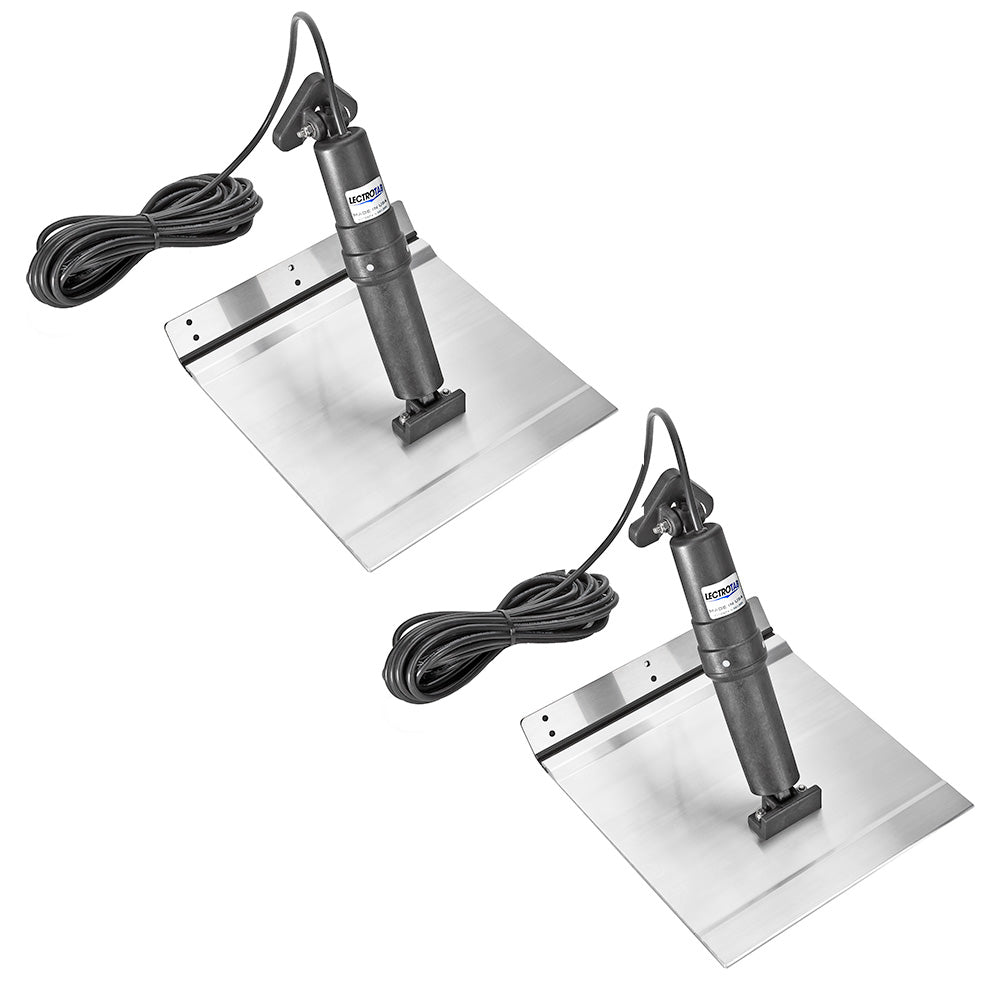 Lectrotab XKA aluminum alloy trim tab 9x12 for boats, featuring durable construction and marine-grade finish.