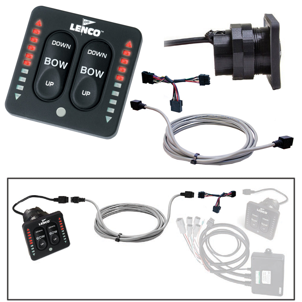 Kit Flybridge Lenco pour clavier à indicateur LED et interrupteur tactile en deux parties - 10&