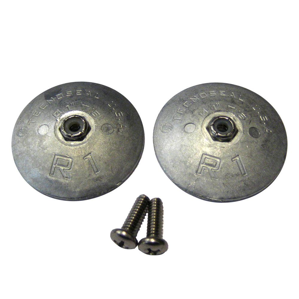 Lenco Marine sacrificial anodes, 1-7/8 inches, in a 2-pack, used as trim tab accessories for corrosion protection.