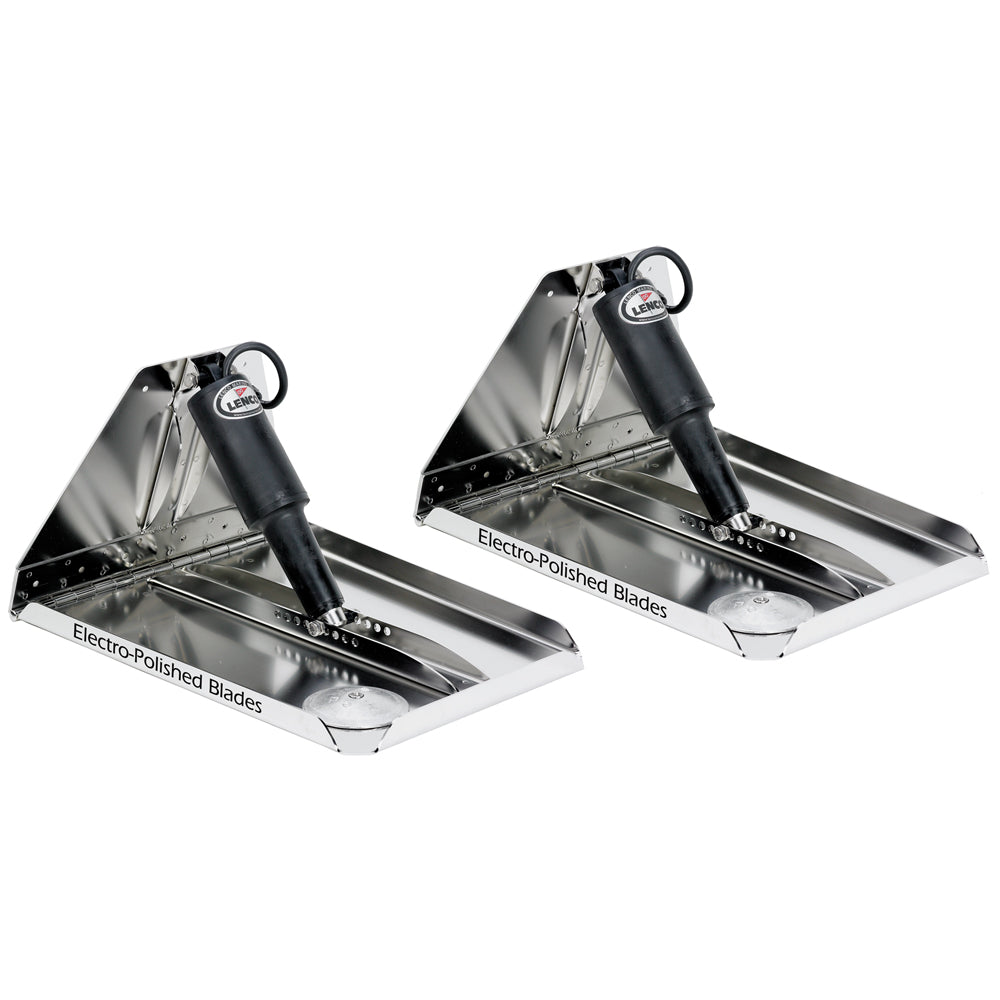 Lenco Marine 16x12 heavy-duty performance trim tab kit without switch, for boat stabilizer and trim adjustment.