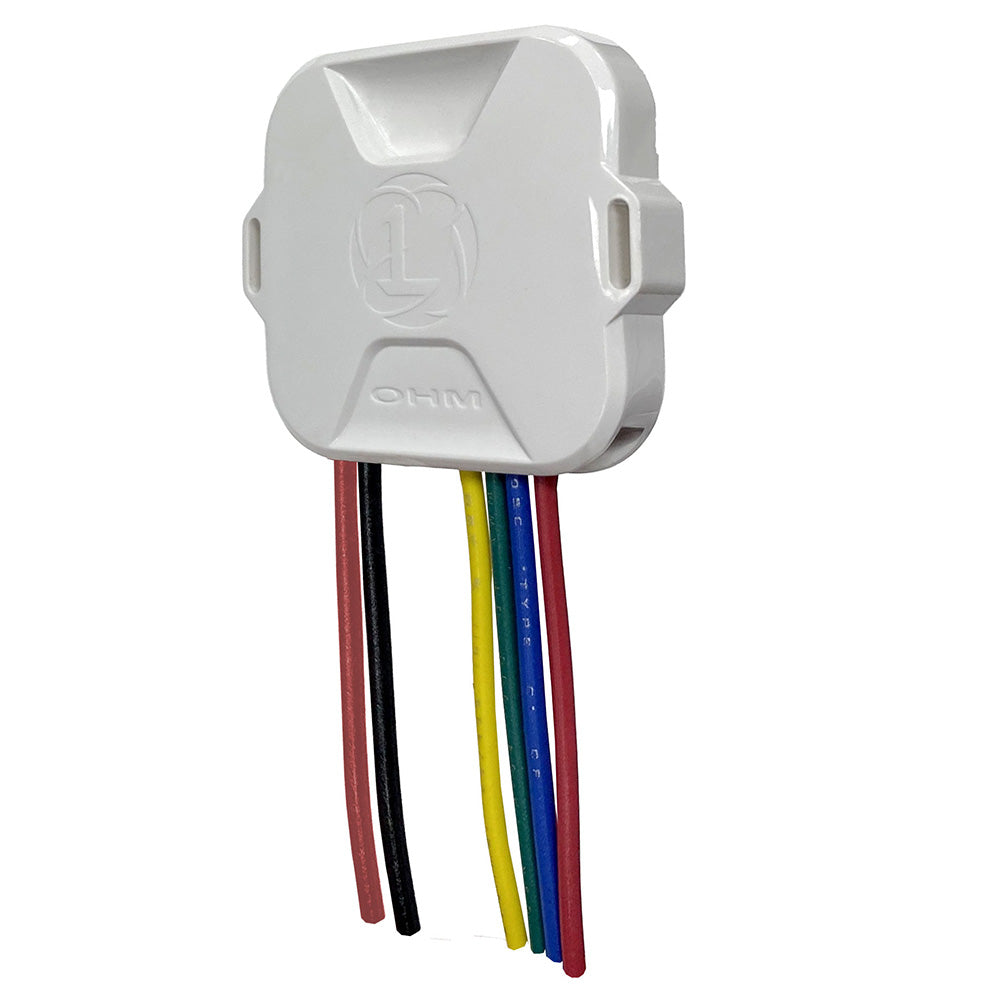 Lumitec Pico OHM expansion module accessory, compact device with connection ports for marine lighting systems.