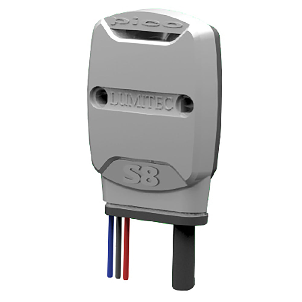 Lumitec Pico S-8 Expansion Module accessory showing compact electronic component for lighting control systems.