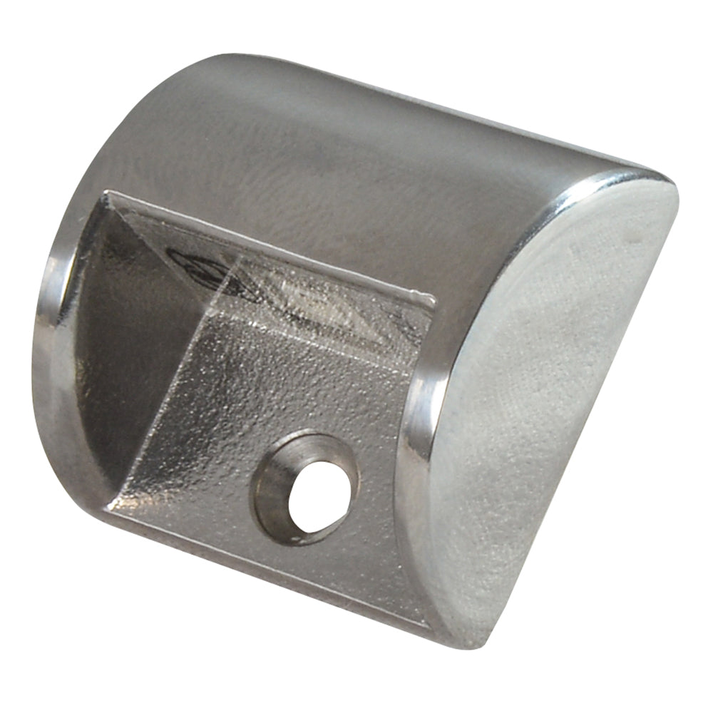 Lumitec Andros courtesy light with polished stainless steel finish, warm white non-dimming interior light on a boat or vehicle.