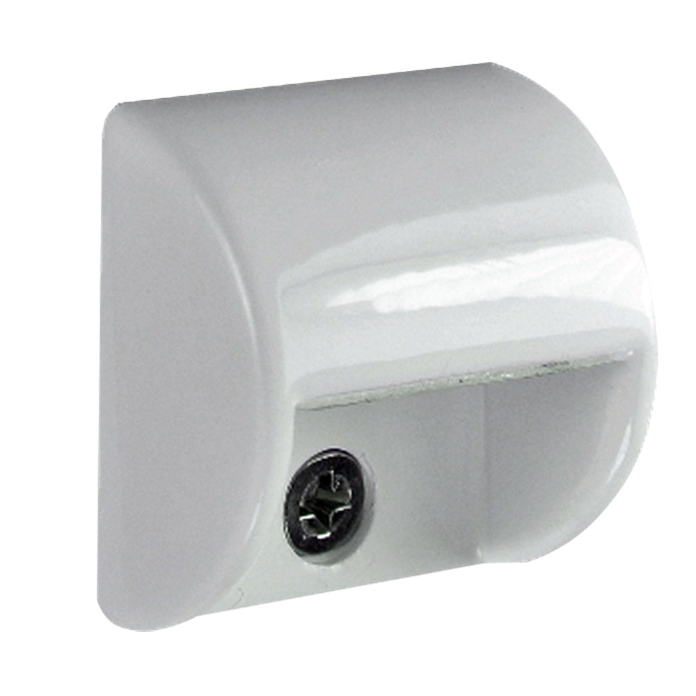 Lumitec Andros courtesy light in white powder coat finish, interior non-dimming warm white LED light for boats or vehicles.