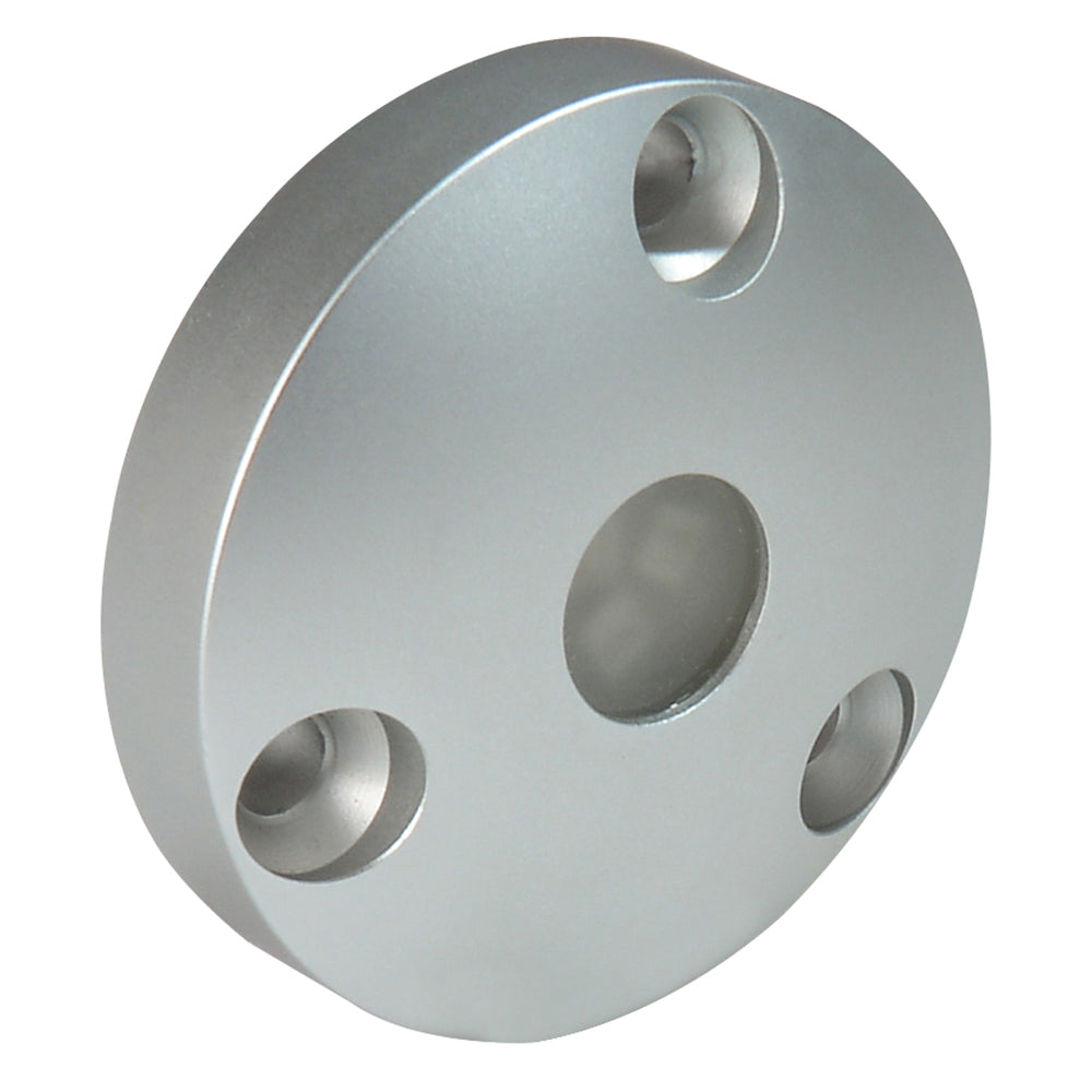 Lumitec Anywhere LED utility courtesy light in brushed finish, Spectrum RGBW interior lighting with adjustable color options.