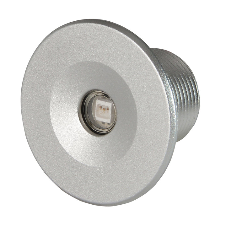 Lumitec Echo courtesy light with brushed housing and white LED illumination for interior or courtesy lighting.