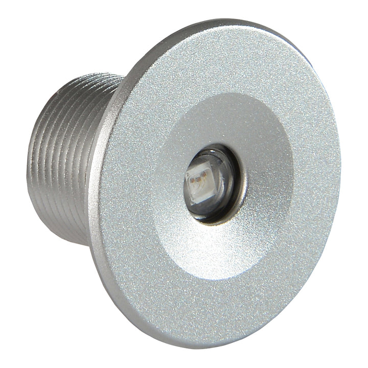 Lumitec Echo courtesy light with brushed housing and white illumination, designed for interior or courtesy lighting.