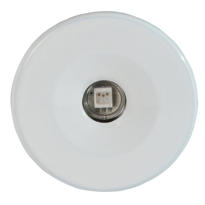 Lumitec Echo Courtesy Light with white housing and red light, interior courtesy light for boats and marine vessels.