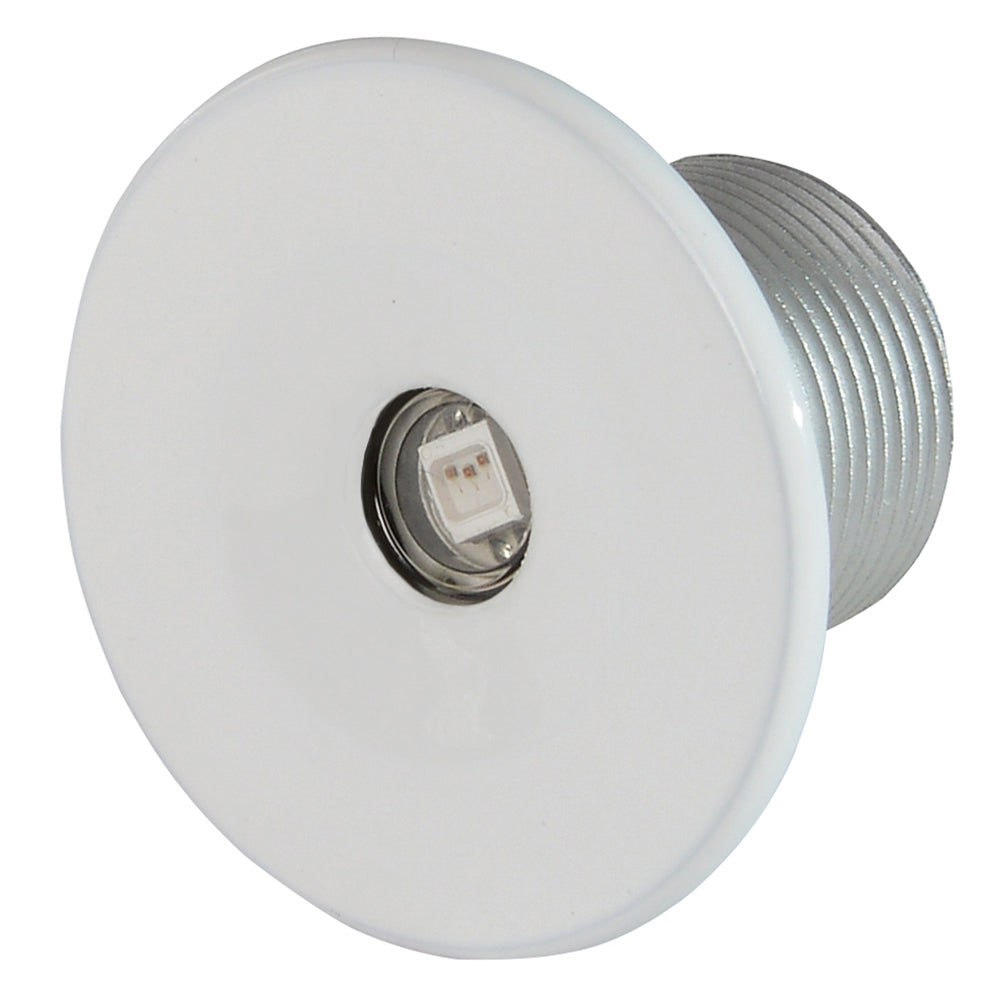 Lumitec Echo interior courtesy light with white housing and white light, designed for marine or RV interior illumination.