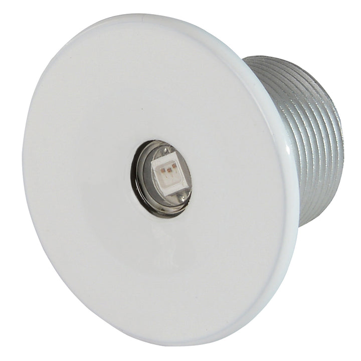 Lumitec Echo interior courtesy light with white housing and white light, designed for marine or RV interior illumination.