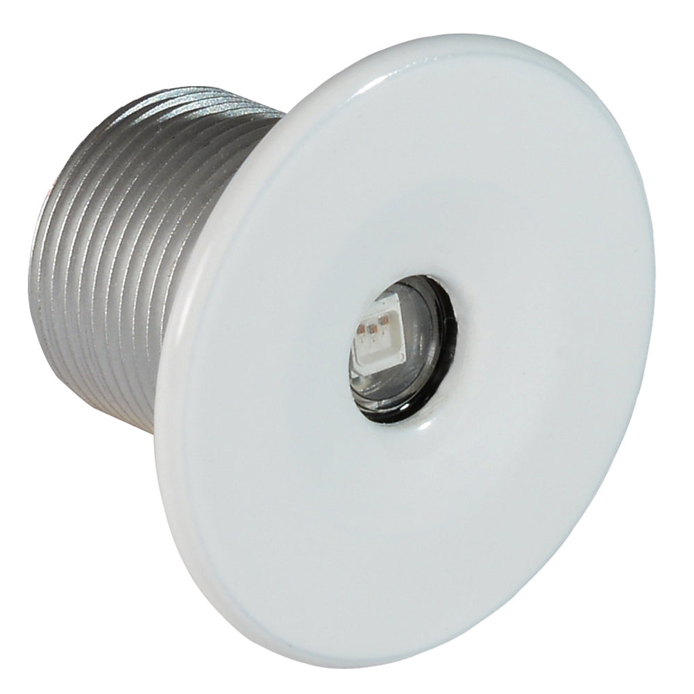 Lumitec Echo courtesy light with white housing and white light, interior LED courtesy light for boats or vehicles.