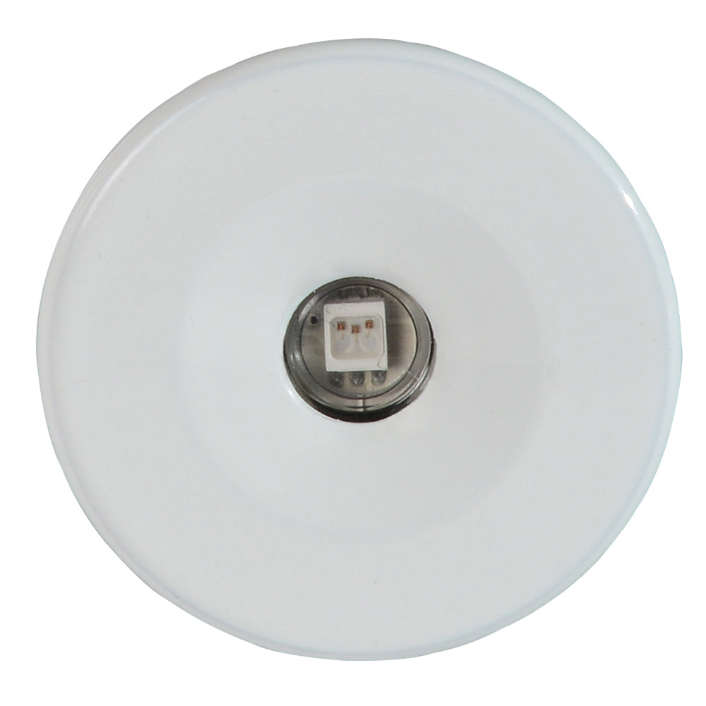 Lumitec Echo courtesy light with white housing and white light, interior LED courtesy light for boats or RVs.