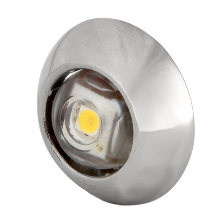 Éclairage de courtoisie Lumitec Exuma - Boîtier en acier inoxydable poli - Lumière blanche