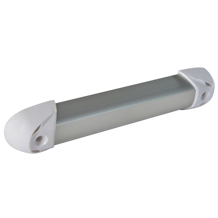 Lumitec Mini Rail2 6-inch LED utility courtesy light with Spectrum RGBW in brushed finish, designed for interior use.
