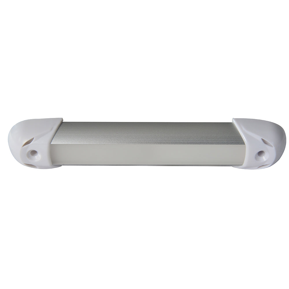 Lumitec Mini Rail2 6-inch LED utility courtesy light with Spectrum RGBW in brushed finish, designed for interior use.