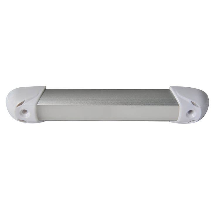 Lumitec Mini Rail2 6-inch LED utility courtesy light with Spectrum RGBW in brushed finish, designed for interior use.