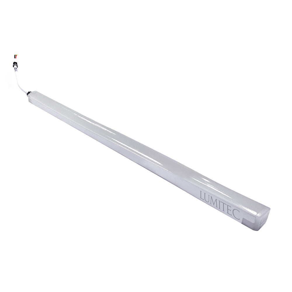 Lumitec Moray 6 Flex Strip Light with integrated Spectrum RGBW controller, interior courtesy lighting with vibrant color options.