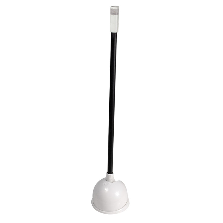 Lumitec Contour Anchor Light with 12-inch black shaft and white base, navigation light for boats.